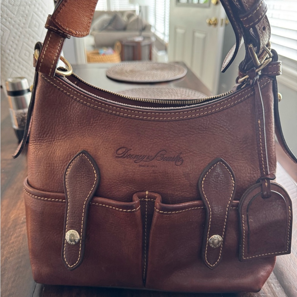 Dooney & Bourke Florentine Rich Brown Leather Shoulder Bag